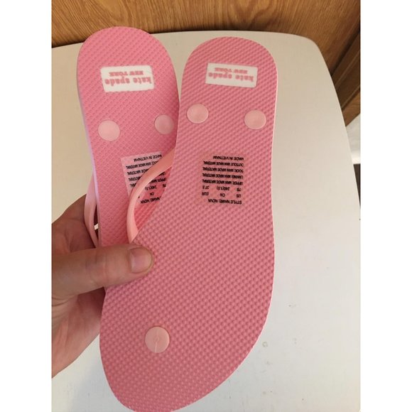 Kate spade nova flip-flops pink size 7 - Picture 3 of 4
